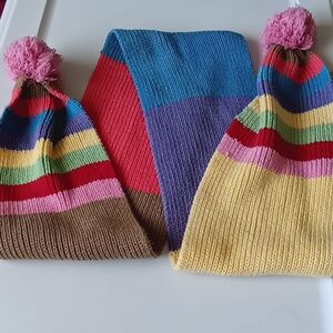 Children's Place Pink Pom-pom Multi scarf